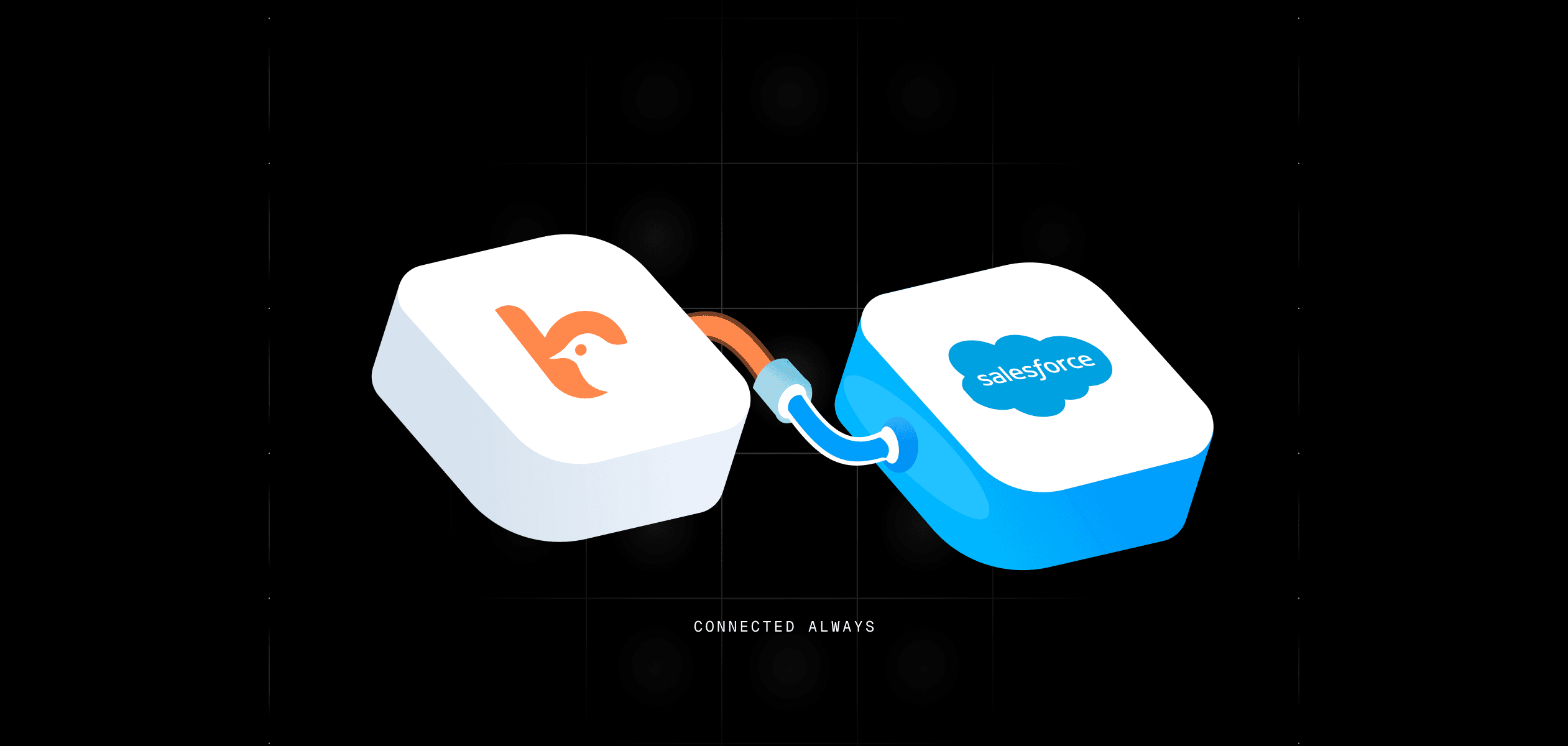 Illustration of two connected platform integrations